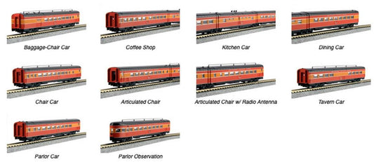 Kato 106-063 N Southern Pacific Lines Morning Daylight 10 Car Set - PowerHobby