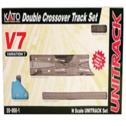 Kato 20-866-1 N V7 Double Crossover Track Set - PowerHobby