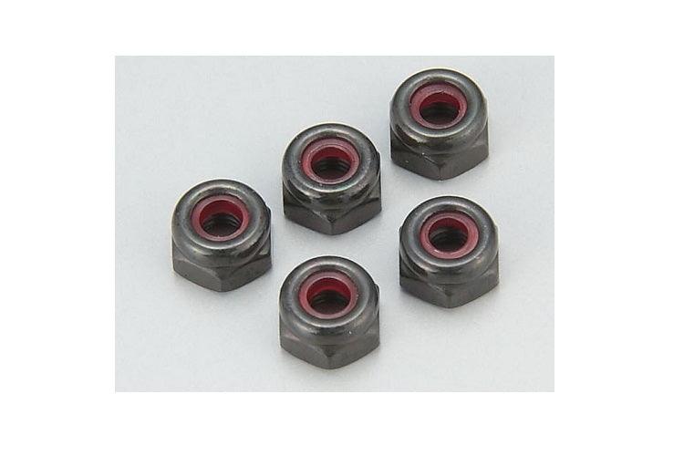 Kyosho 1-N2630N 2.6x3.0mm Steel Nylon Nut (5) Ultima / Inferno / V-One RRR - PowerHobby