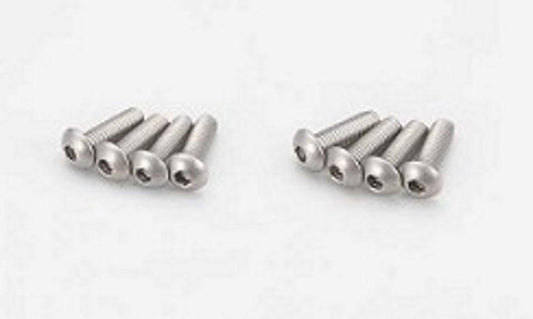 Kyosho 1-S13010HT Button Screw (Hex/Titanium/M3x10/8pieces) - PowerHobby