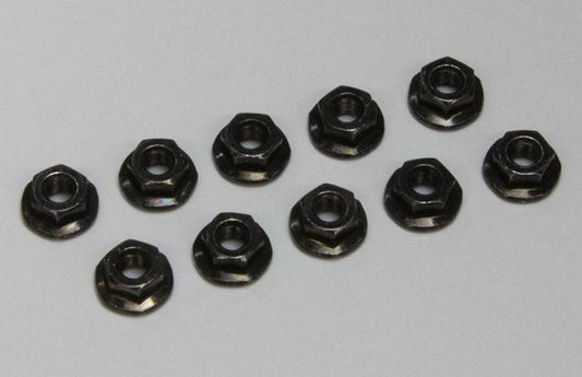 Kyosho 1-N3037F 3x3.7mm Flanged Nut (10) - PowerHobby