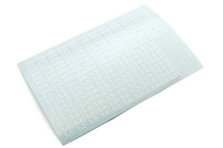 Kyosho 36372W Shock Oil Decal (White) - PowerHobby