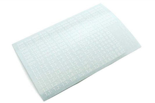 Kyosho 36372W Shock Oil Decal (White) - PowerHobby