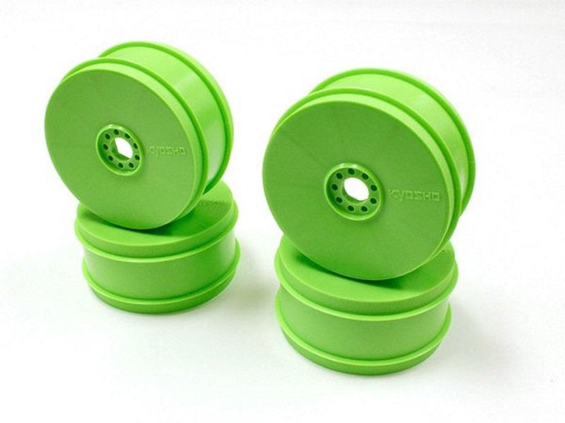 Kyosho IFH006KG Dish Wheel (4pcs/F-Green/MP9 T - PowerHobby