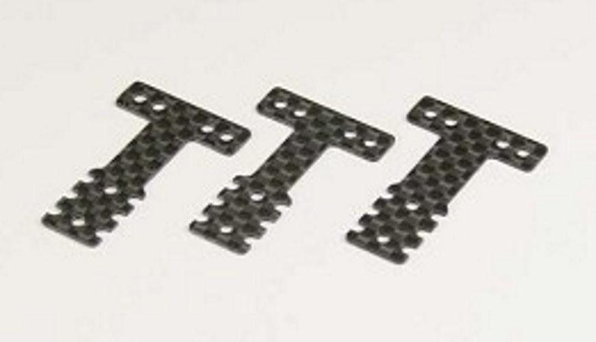 Kyosho MZW404 RM/HM-Type Carbon Fiber Rear Suspension Plate Set MR-03 - PowerHobby