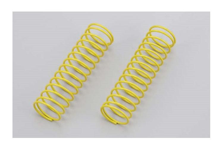 Kyosho RFW004-1611 76mm Yellow Shock Springs (2) Rock Force - PowerHobby
