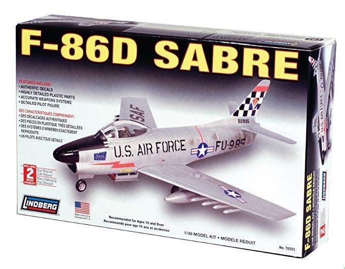 Lindberg 70503 F-86d Sabre USAF Fighter Kit model kit - PowerHobby