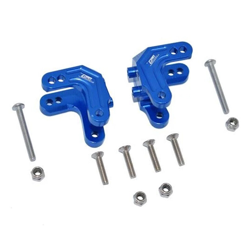 GPM Racing LMT028F/R-B Aluminum Front Or Rear Shock Mount Blue : Losi 1/8 LMT - PowerHobby