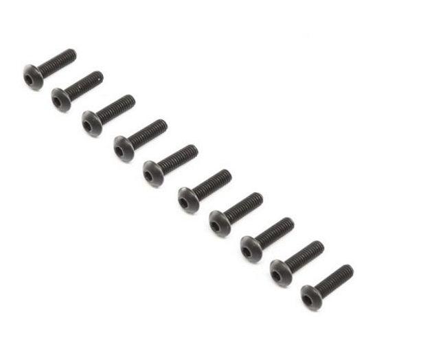 Losi Button Head Screw Steel Black Oxide M4 x 14mm 1/6 Super Baja Rey 8XT /XTE - PowerHobby