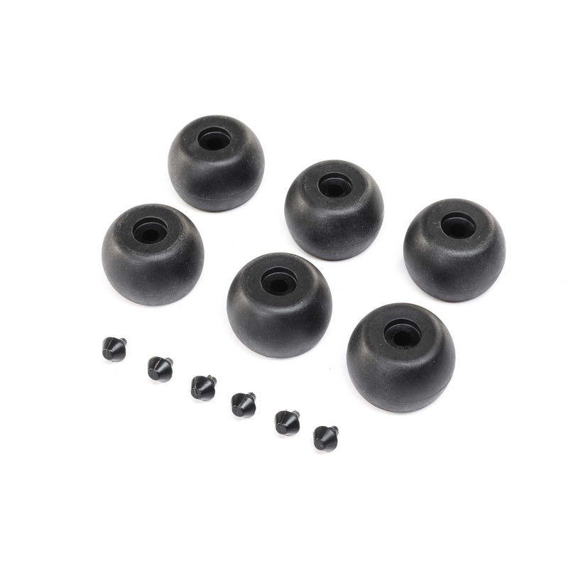 Losi LOS264003 Lean Bar Wheels & Stops (6): Promoto-MX - PowerHobby