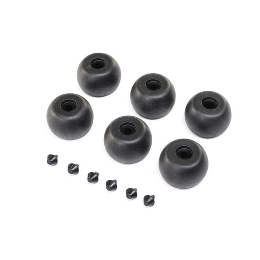 Losi LOS264003 Lean Bar Wheels & Stops (6): Promoto-MX - PowerHobby