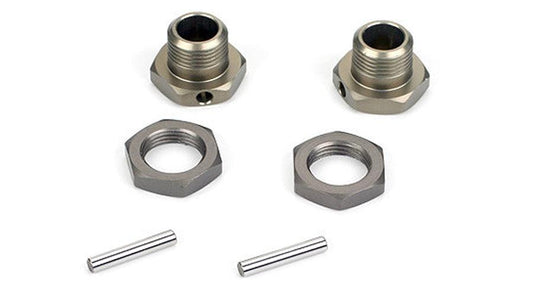 Losi LOSA3530 Wheel Hexes (Pair) Hard Anodized 8ight B 8ight T 8ight-E 4wd - PowerHobby