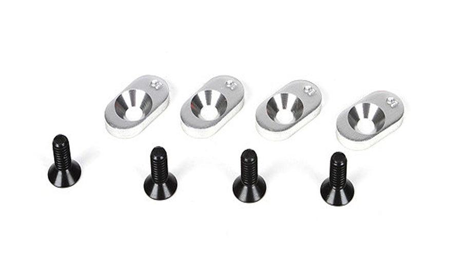 Losi LOSB5801 Engine Mount Inserts & Screws, 19T (4): 5IVE-T - PowerHobby