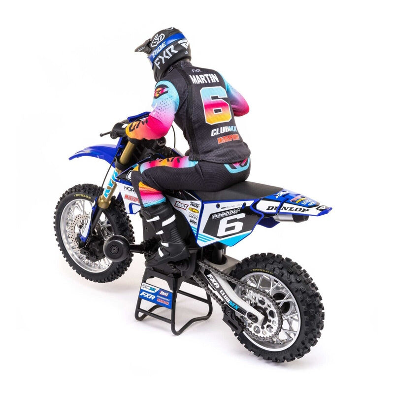 LOSI LOS06000T2 1/4 Promoto-MX Motorcycle RTR, Club MX Blue - PowerHobby
