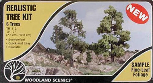 Woodland Scenics TR1112 N/HO Tree Kits 3-7" (6) Train Scenery - PowerHobby