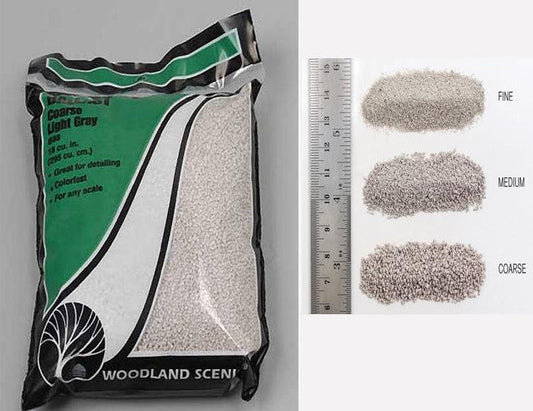 Woodland Scenics B88  Ballast Coarse Light Gray Bag - PowerHobby