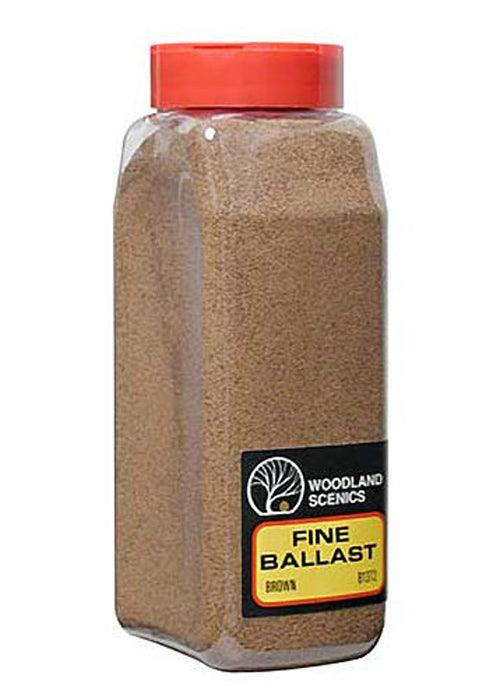 Woodland Scenics B1372 Ballast Fine Brown 32oz - PowerHobby