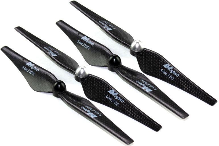 Maytech 9443 DJI Phantom 2 Vision Self Tightening Carbon Fiber Propeller 9.4x4.3 - PowerHobby