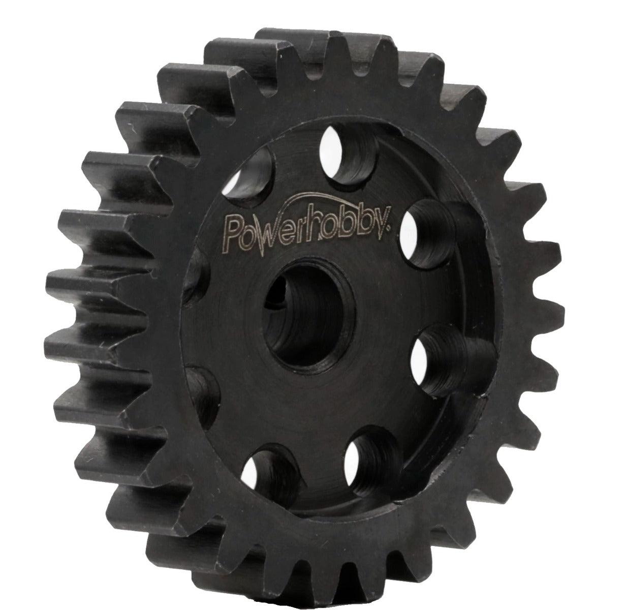 Powerhobby Hardened Steel 25T Mod1 5mm Pinion Gear Mod 1 Speed Run / Drag Racing - PowerHobby
