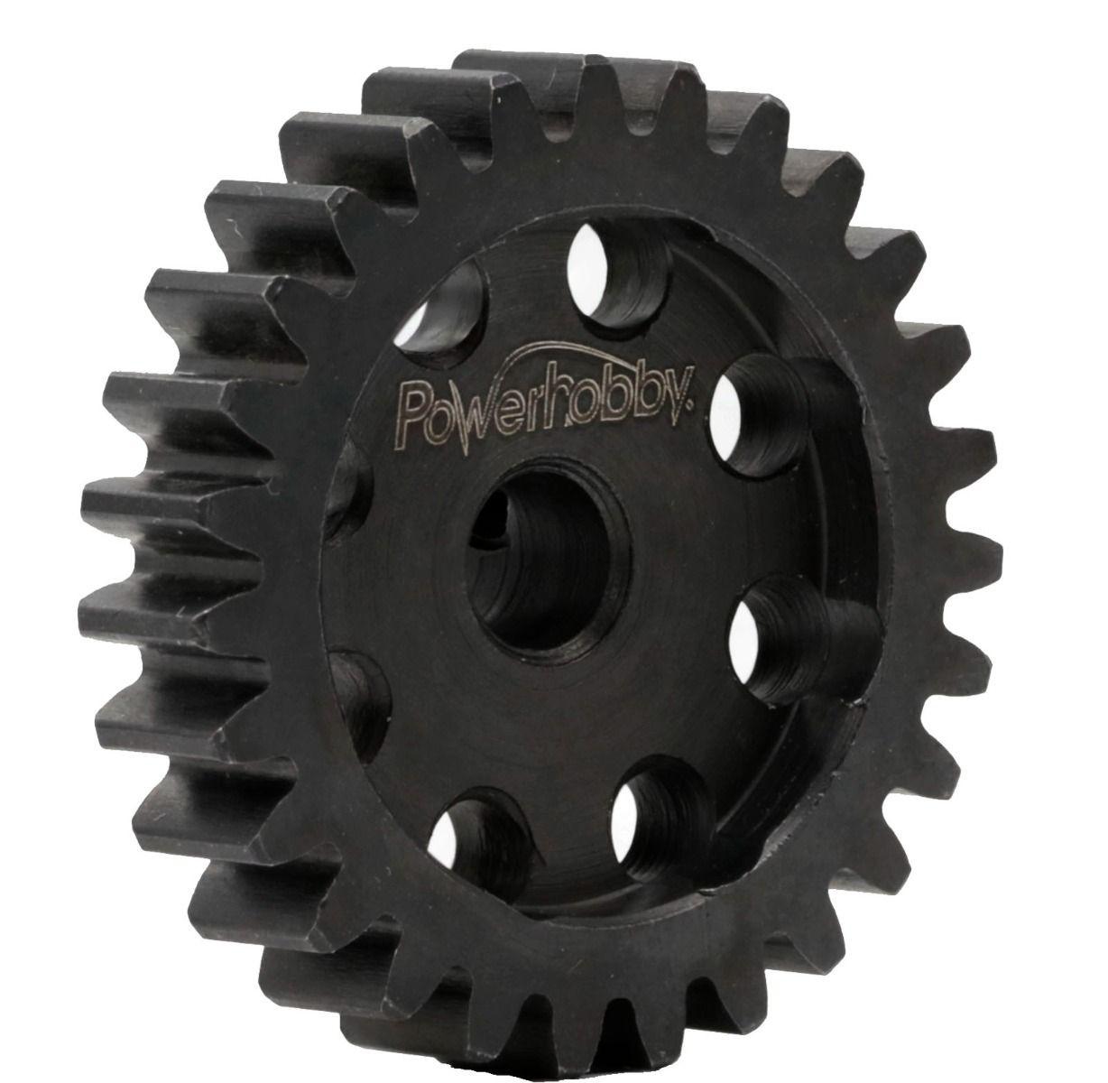 mod 1 gearing Powerhobby Hardened Steel 23T Mod1 8mm Pinion Gear MOD 1 Speed Run / Drag Racing