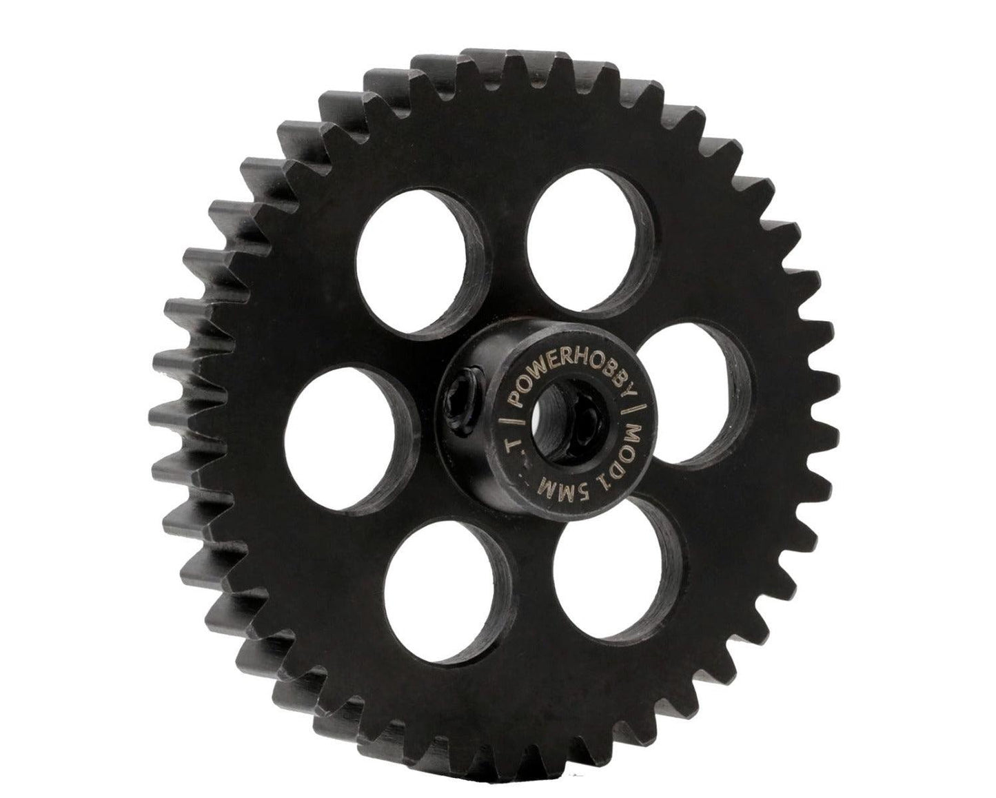 Powerhobby Hardened Steel 40T Mod1 5mm Pinion Gear Mod 1 Speed Run / Drag Racing - PowerHobby