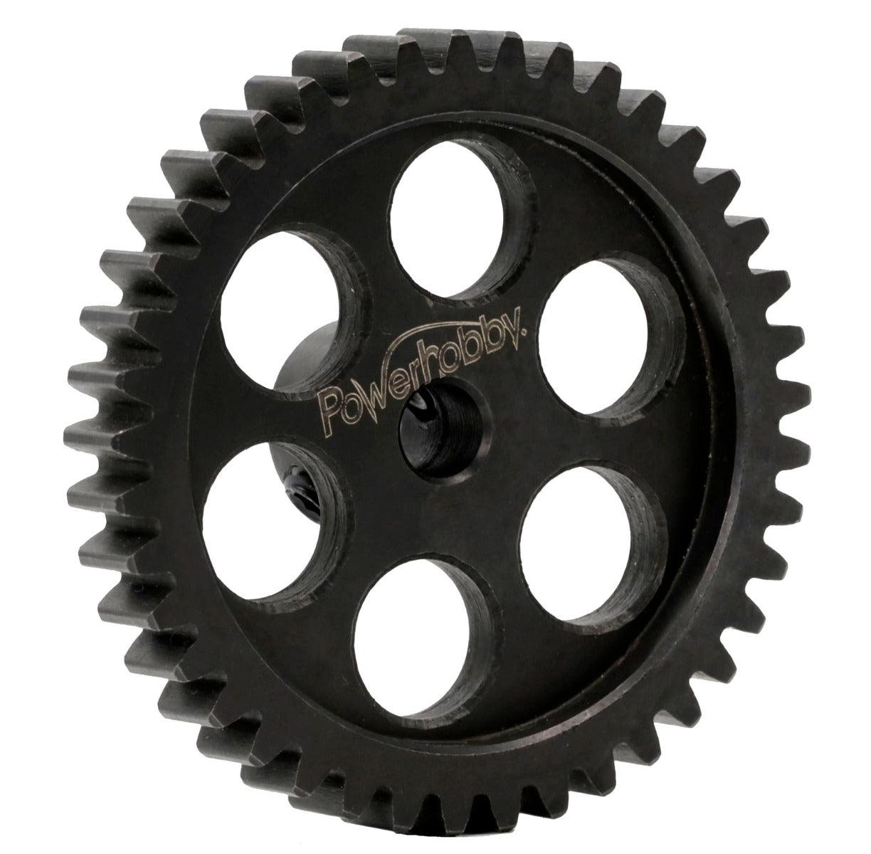 Powerhobby Hardened Steel 40T Mod1 5mm Pinion Gear Mod 1 Speed Run / Drag Racing - PowerHobby
