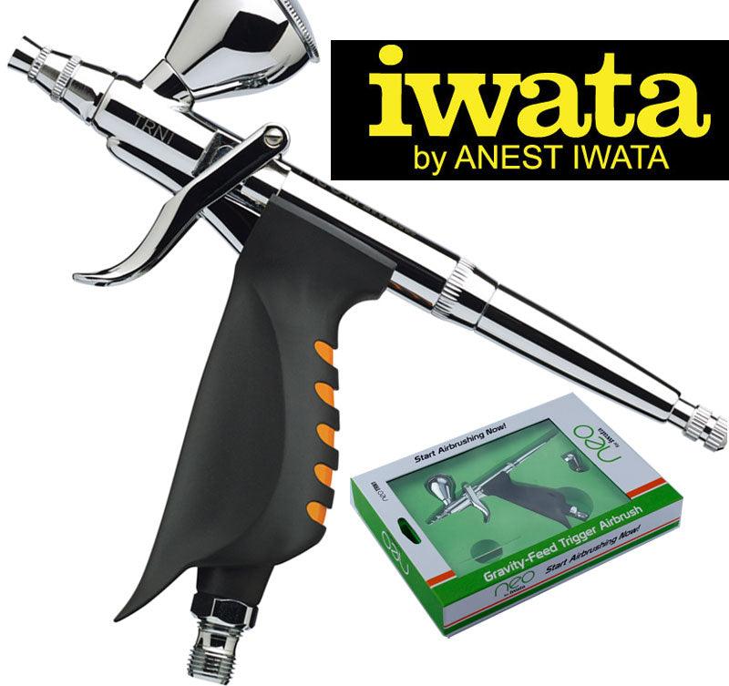 Iwata Medea NEO TRN1 N5500 Gravity Feed Trigger Pistol Airbrush Set - PowerHobby