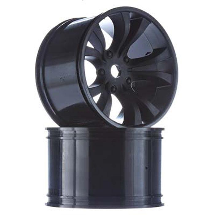 Ofna 27496 Hyper MT 1/8 Monster Truck MT Wheels Black (2) - PowerHobby