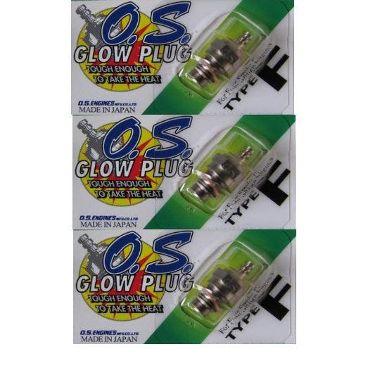 O.S. Type F Glow Plug Medium Four Stroke (3) - PowerHobby