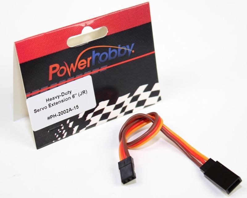 Powerhobby 6" Heavy Duty Servo Wire Extension JR Connector - PowerHobby