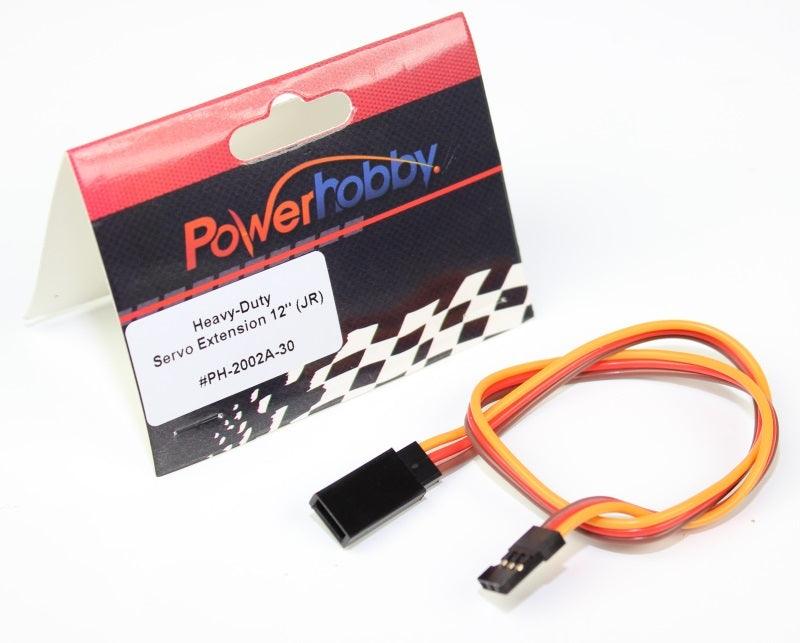 Powerhobby 12" Heavy Duty Servo Wire Extension JR Connector - PowerHobby