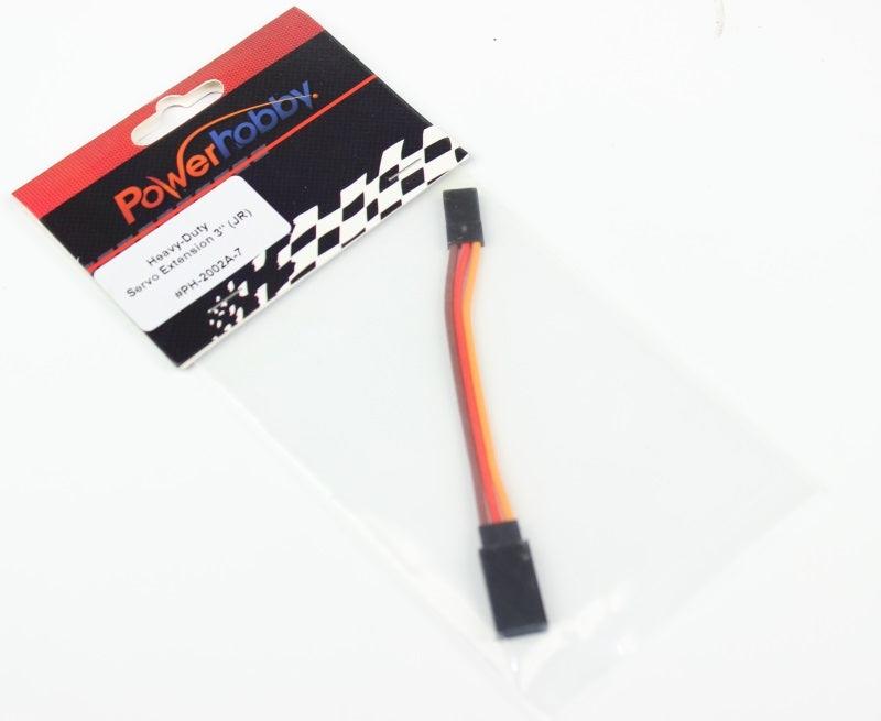 Powerhobby 3" Heavy Duty Servo Wire Extension JR Connector - PowerHobby