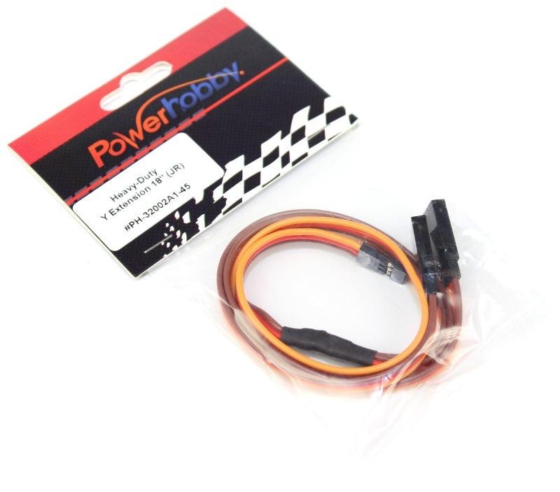 Powerhobby 18" Heavy Duty Y Servo Extension / Harness JR / Spektrum Connector - PowerHobby