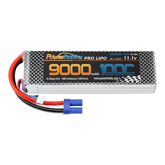 Powerhobby 3S 11.1V 9000mah 100C-200 Lipo Battery w EC5 - PowerHobby