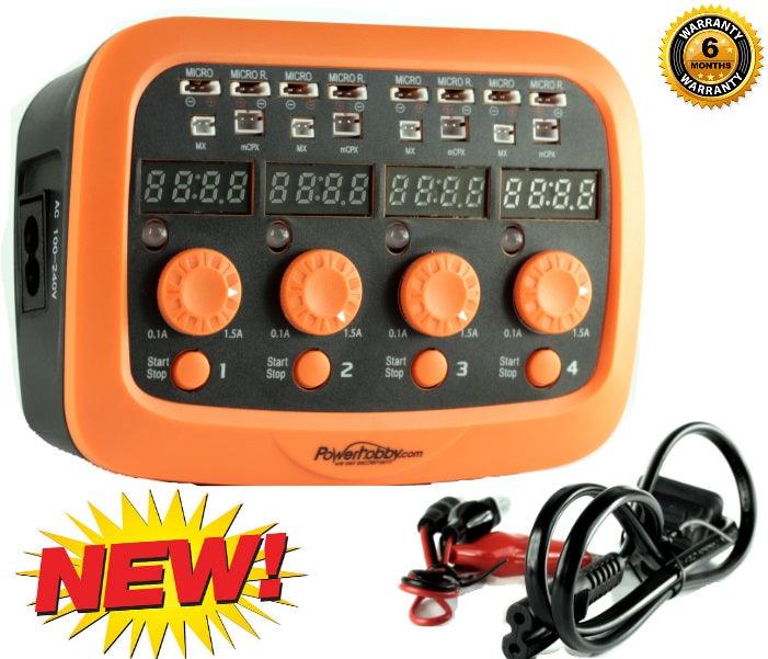 Powerhobby Quattro Micro 1S Lipo Battery AC/DC Fast Charger 1-Cell - PowerHobby
