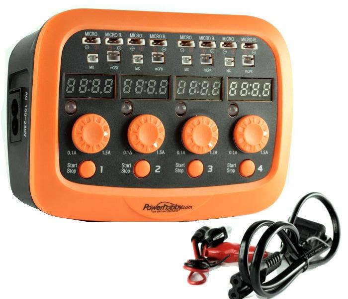 Powerhobby Quattro Micro 1S Lipo Battery AC/DC Fast Charger 1-Cell - PowerHobby