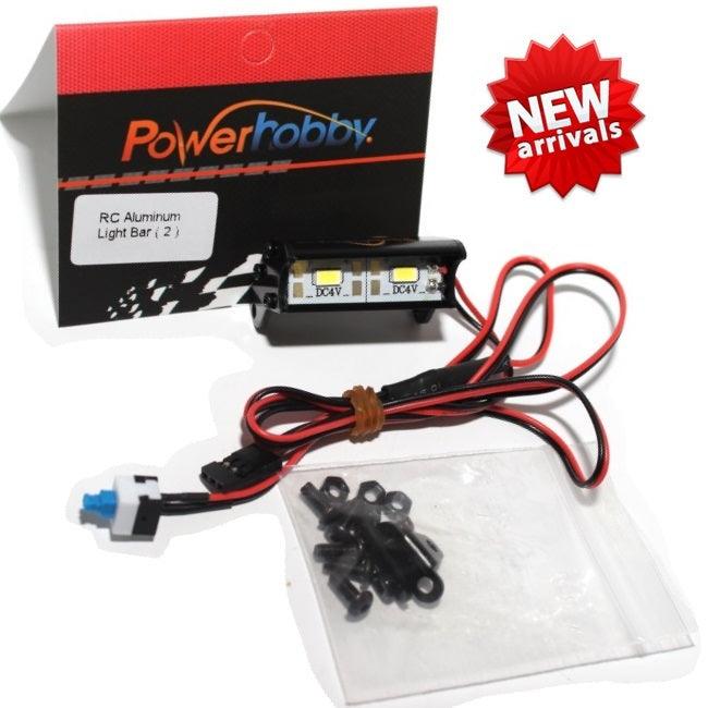 Powerhobby 2 LED 35mm RC Aluminum Light Bar Kit - PowerHobby