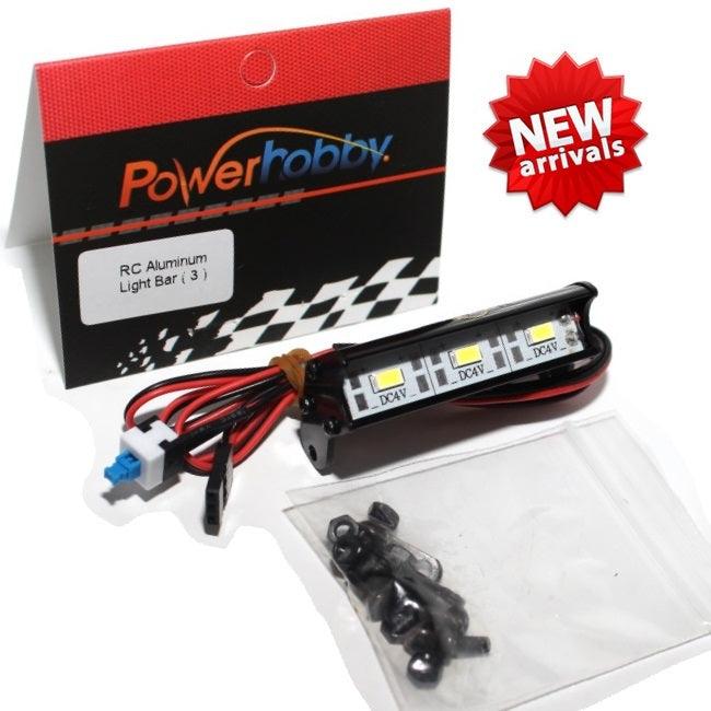 Powerhobby 3 LED 52mm RC Aluminum Light Bar Kit - PowerHobby