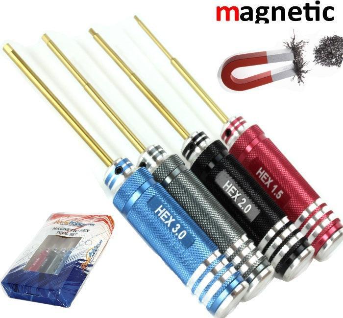 Set Utensili Powerhobby Per RC – Cacciavite Esagonale 1/4″ Con Punte Metriche 1.5, 2.0, 2.5, 3.0 Mm