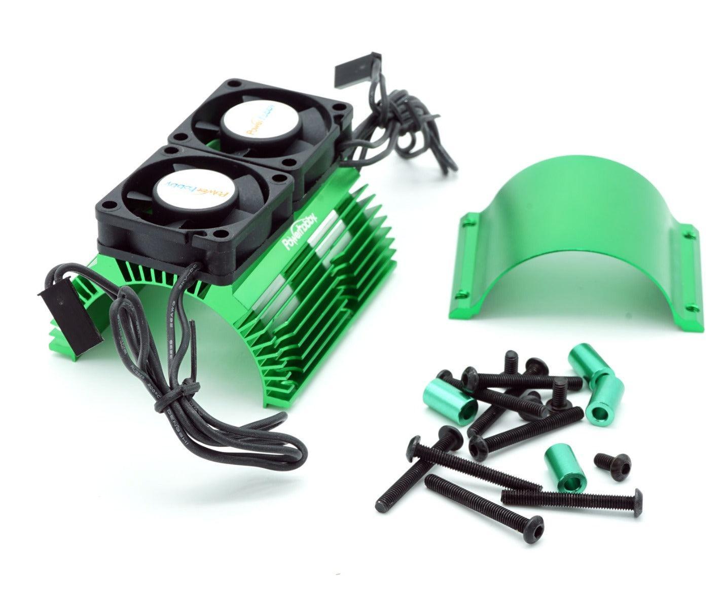 Powerhobby Heat Sink w Twin Turbo High Speed Cooling Fans 1/8