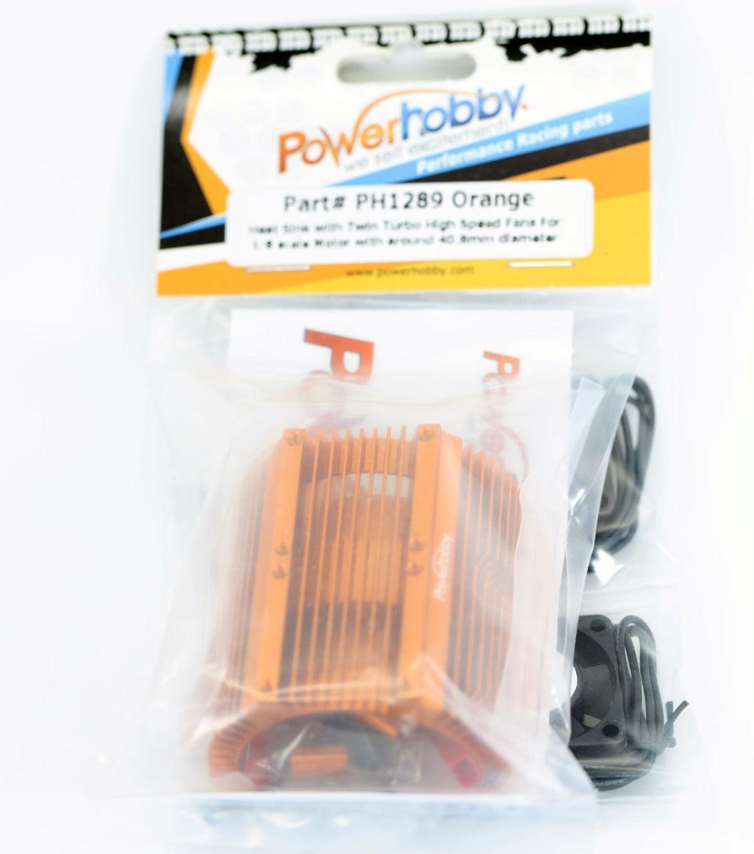 Powerhobby Heat Sink w Twin Tornado High Speed Cooling Fans 1/8