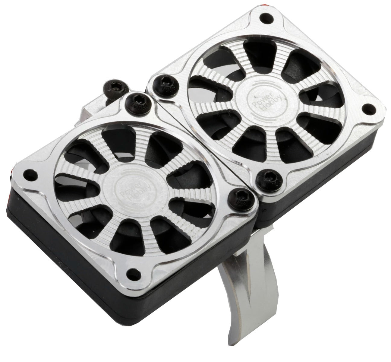 Powerhobby Aluminum Dual High Speed Cooling Fans SILVER Castle ...