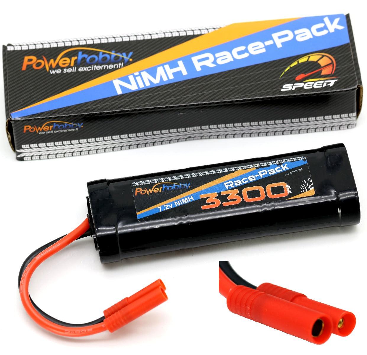 Powerhobby 7.2V 6-Cell 3300mah Nimh Flat Battery Pack w REDCAT 4.0 Plug - PowerHobby