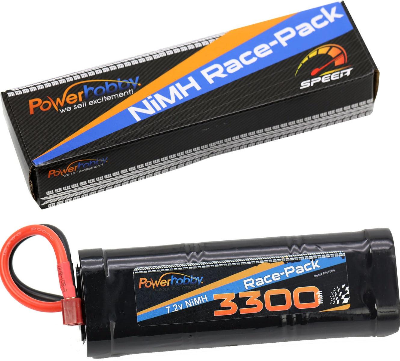 Powerhobby 7.2V 6-Cell 3300mah Nimh Flat Battery Pack w Deans Plug - PowerHobby