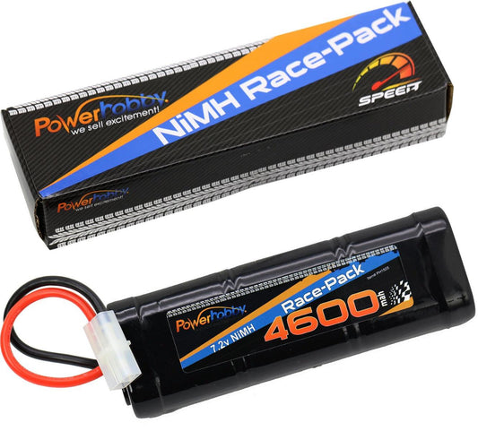 Powerhobby 7.2V 6-Cell 4600mah Nimh Flat Battery Pack w Tamiya Plug - PowerHobby