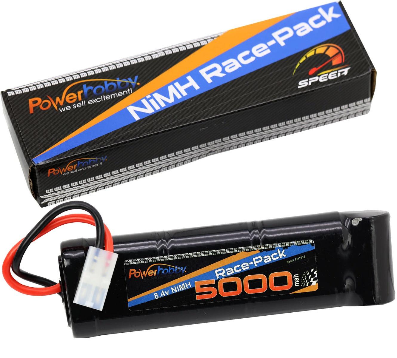 Powerhobby 8.4V 7-Cell 5000mah Nimh Flat Battery Pack w Tamiya Plug - PowerHobby