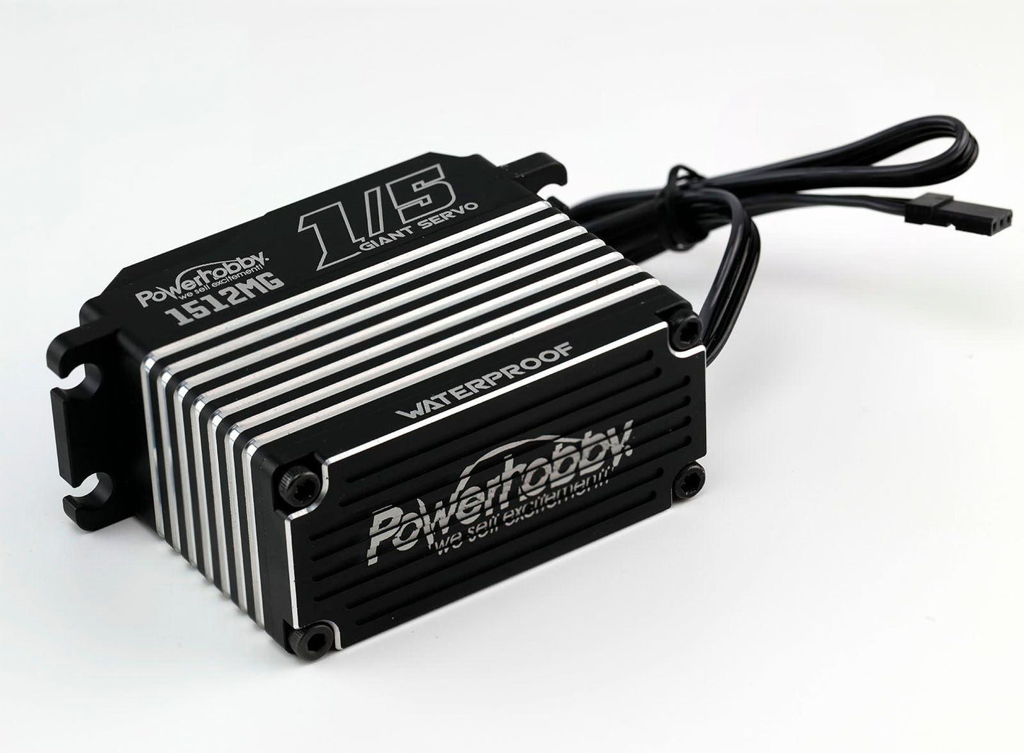 Powerhobby 1512MG 1/5 Aluminum Waterproof High Speed / Torque Brushless Servo - PowerHobby