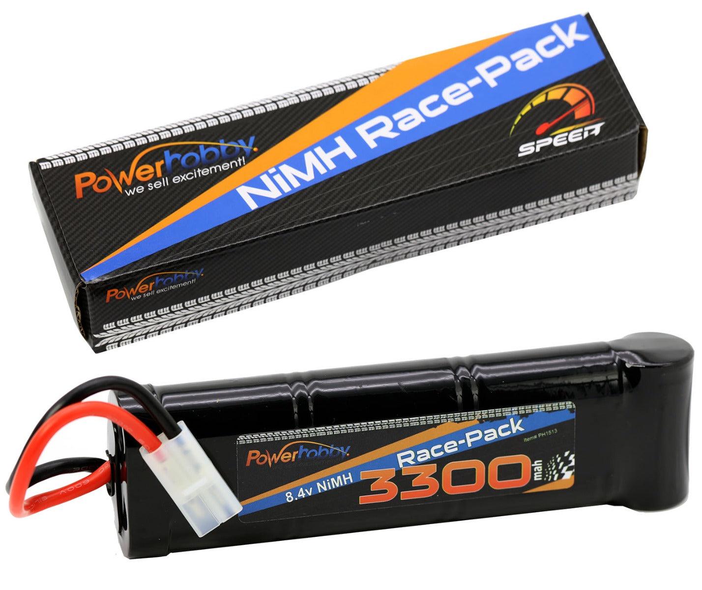 Powerhobby 8.4V 7-Cell 3300mah Nimh Flat Battery Pack w Tamiya Plug - PowerHobby