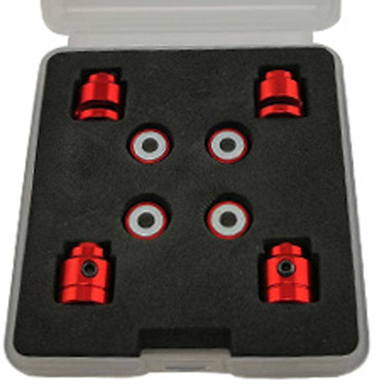 Powerhobby 1/10 Car Crosshair Magnetic Body Mount / Mounting Kit On-Road Red - PowerHobby