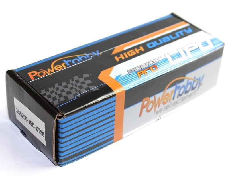 Powerhobby 3S 11.1V 7600mAh 75C Lipo Battery w XT90 Anti Spark Plugs 3-Cell - PowerHobby